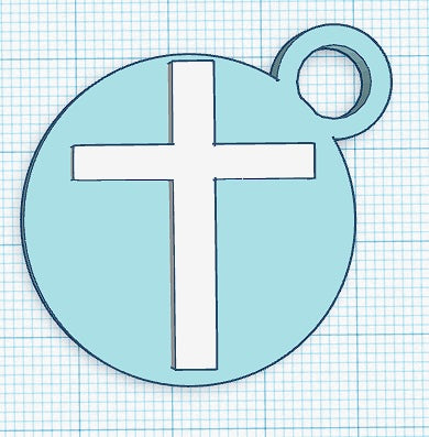 Cross Keychain