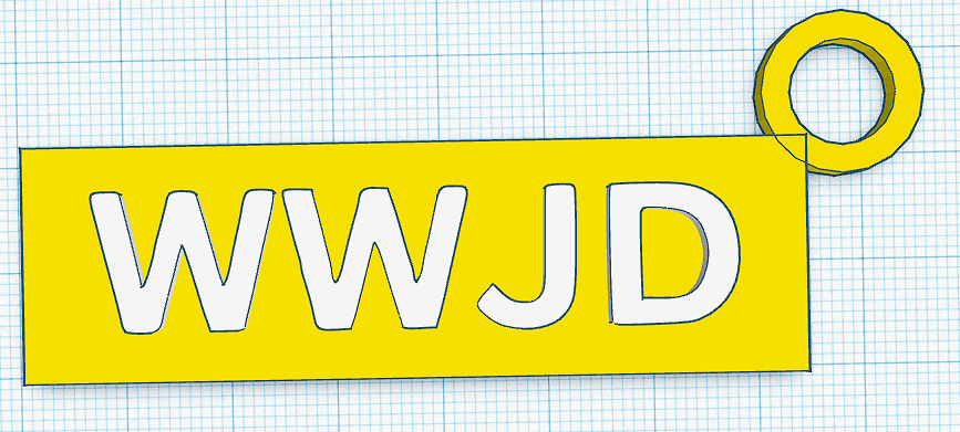 WWJD Keychain