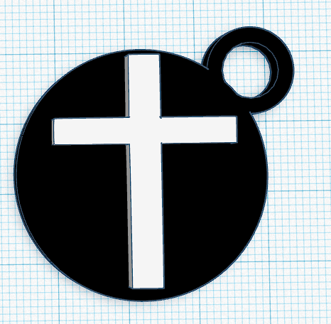 Cross Keychain
