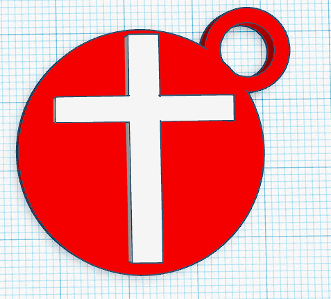 Cross Keychain