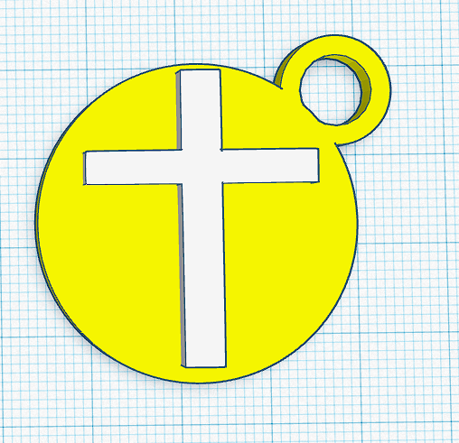 Cross Keychain