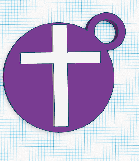 Cross Keychain
