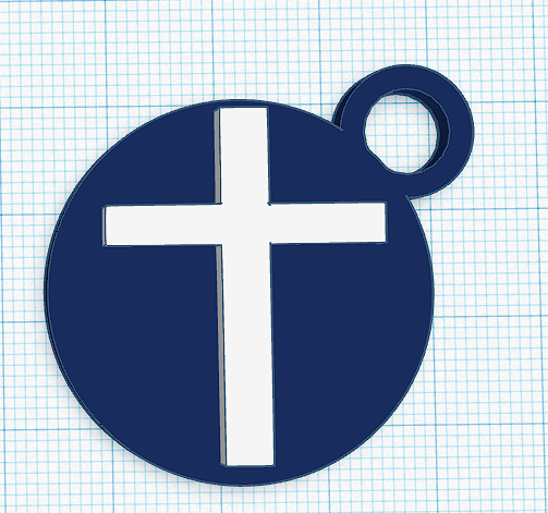 Cross Keychain